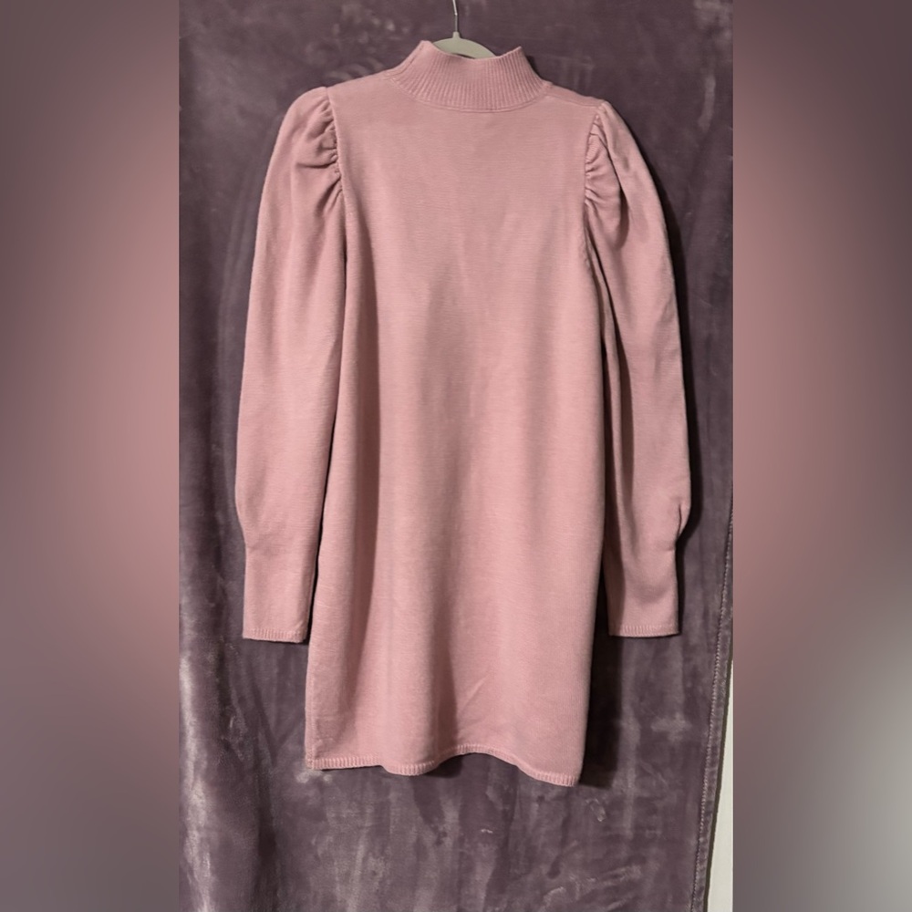 Wayf Dusty Rose Knit Fabric Dress Size Medium NWT Size Med